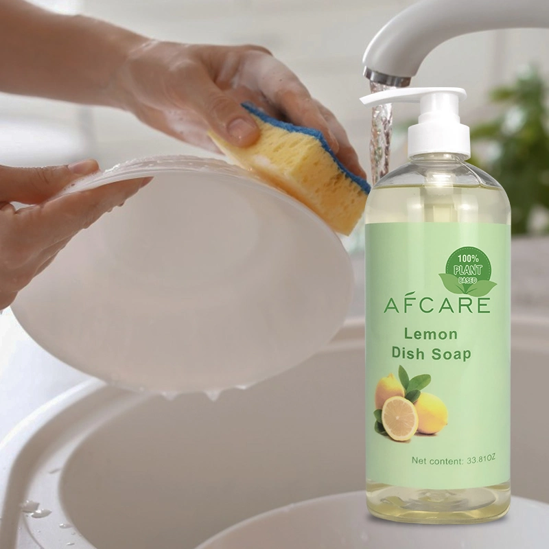 Fresh Lemon Scented Dishwashing Liquid for Powerful Cleaning Action